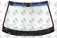 Лобовое стекло Renault Laguna II/ Laguna Grandtour II (зеленая солнцезащитная полоса) 2001-2007