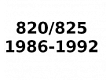 820/825 1986-1992